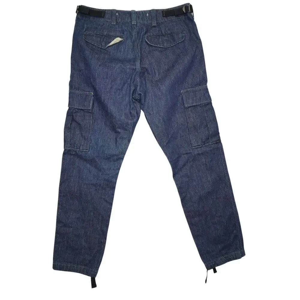 Banana Republic Denim Utility Cargo Pants – Size 32 – Tapered Fit Workwear Jeans